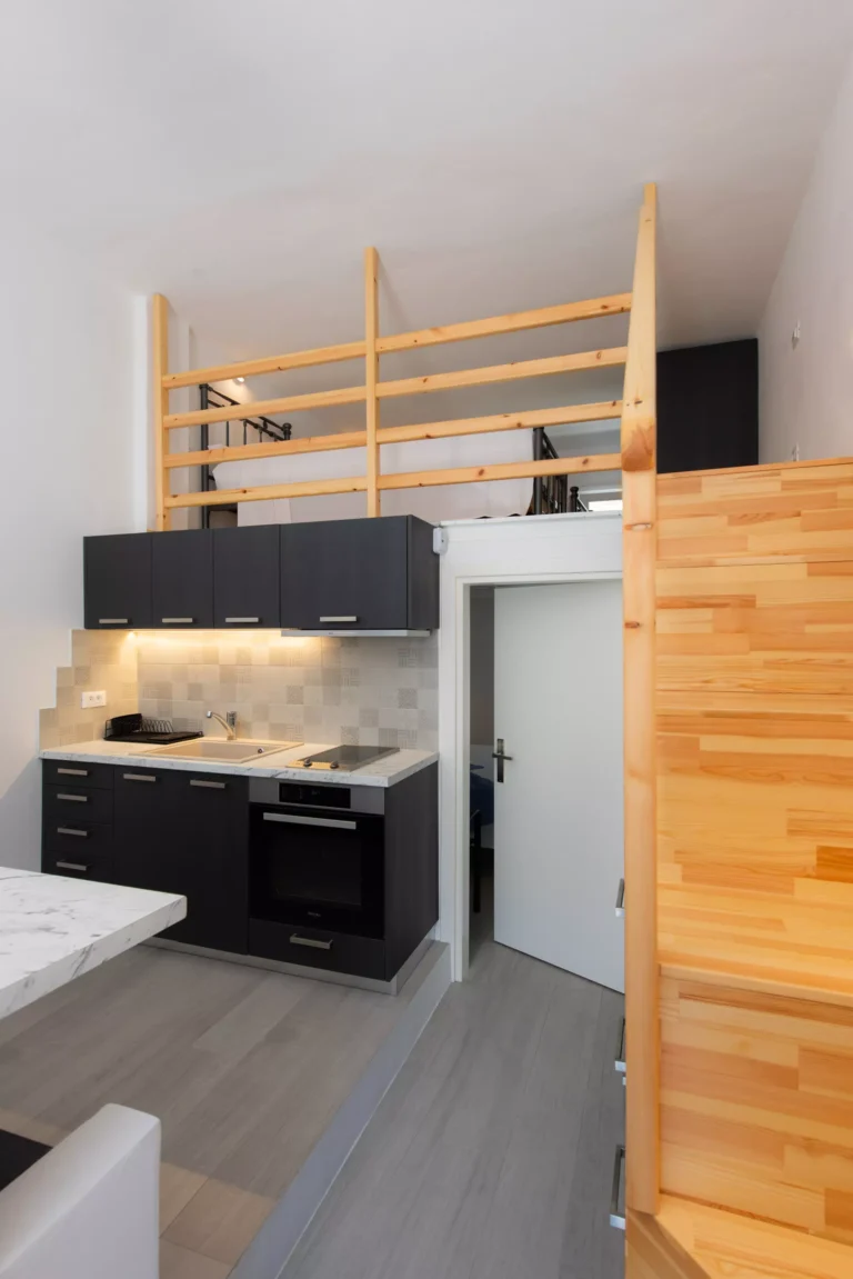 Loft House 1 - Interior with Kitchen