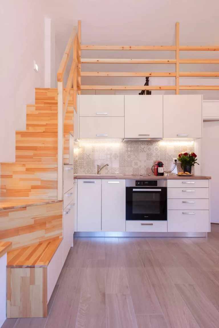 Loft House 2 - Interior Kitchen with lader